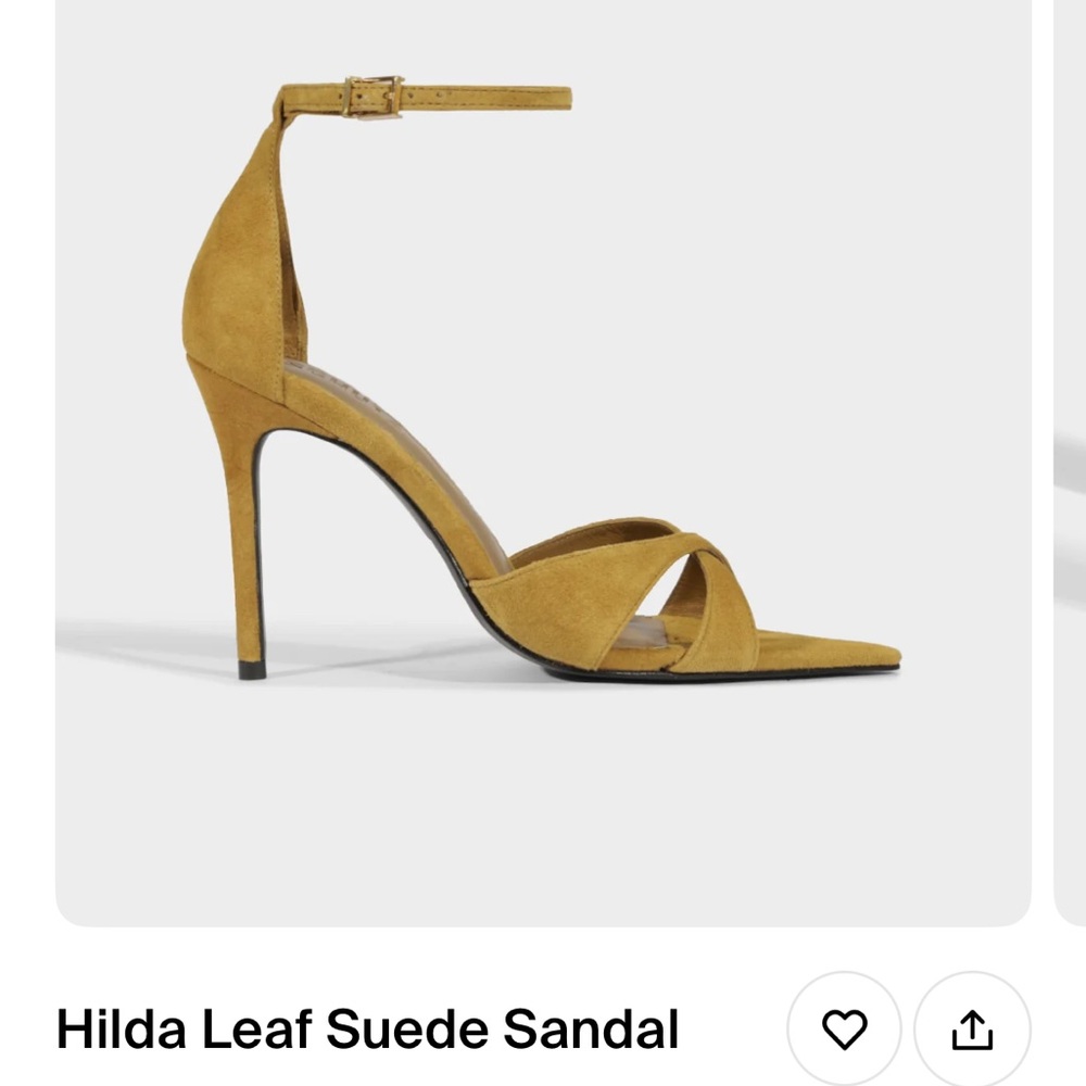 Suede Sandal - Mustard